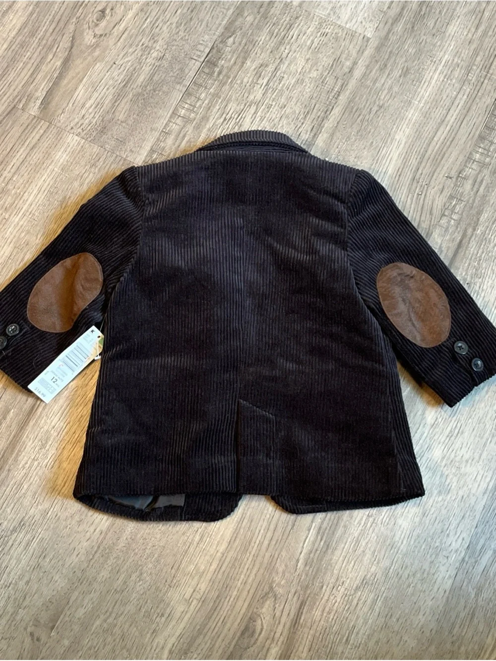 Wonderkids Black Corduroy Blazer Jacket for Kids 12 months